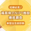 福島県民おすすめNIPT施設ランキング【新型出生前診断】